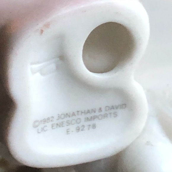 1982 Jonathan David Precious Moments Enesco Boy with Teddy Bear Figurine - Picture 4 of 6